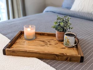 Plateau en bois multifonctionnel pour table à manger et cuisine - Product Image 1