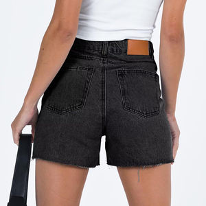 Shorts en jean pour femmes, taille mi-haute, coupe ajustée, confortables, respirants, sexy, personnalisés, haute qualité, très demandés, pour l'été, OEM - Product Image 6