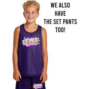 Débardeurs réversibles en maille personnalisés pour jeunes unisexes, impression personnalisée du logo Yst500, haut de sport actif - Product Image 4