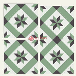 Carrelage en ciment décoratif 190x190mm pour murs extérieurs modernes - Product Image 1