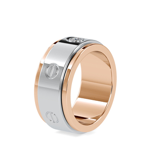 Elegant Design S925 <b>Silver</b> Screw Motif Heavy Wide Band Wedding Anniversary Party Wear <b>Men</b> Diamond <b>Ring</b> - Product Image 4