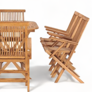 Outdoor Furniture Modern Style Foldable Outdoor <b>Dining</b> <b>Set</b> for Home Decoration Furniture and Garden <b>Set</b> Decoration - Product Image 4