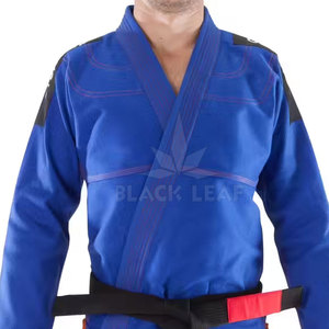 Low Price Wholesale BLACK <b>LEAF</b> BJJ Gis Uniform 100% Cotton Custom Design Windproof Quick Dry New Arrival Fight Wear - Product Image 3