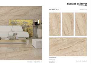 Carreaux de porcelaine polie et émaillée de luxe 60x120cm 600x1200mm 24x48 pouces, grandes dalles pour sols de hall d'hôtel et bureaux - Product Image 4