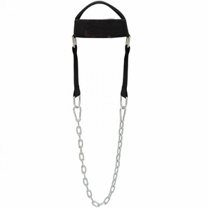 High Quality Neck Harness for Weight Lifting Neck <b>Training</b> <b>Head</b> Harness Muscle Builder With Adjustable Long Steel Chain & Strap - Product Image 3
