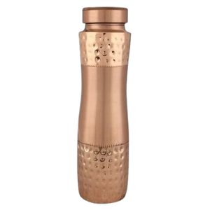 Bouteille à boire en cuivre pur, fabriquée à la main par des artisans de haute qualité, écologique, résistante aux fuites, grande capacité, classique, avec poignée portable - Product Image 2