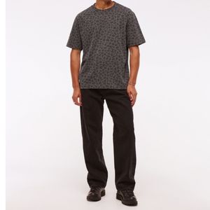 T-shirt personnalisé en gros pour hommes, imprimé léopard, décontracté, coupe oversize, col rond, manches courtes, streetwear, coton, qualité supérieure - Product Image 4