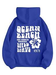 เสื้อฮู้ดลายกราฟิกชายหาดมหาสมุทรแบบกำหนดเอง |   เสื้อพูลโอเวอร์สีฟ้าอ่อนขนาดใหญ่ |   เสื้อผ้าสตรีทแวร์เนื้อหนา - Product Image 5