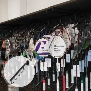 Phong Cách duy nhất chrome mạ kim loại slatwall faceout hiển thị <span class=keywords><strong>Hook</strong></span> 5 Hooks Swift courser thương hiệu cho siêu thị cửa hàng quần áo hiển thị - Product Image 1