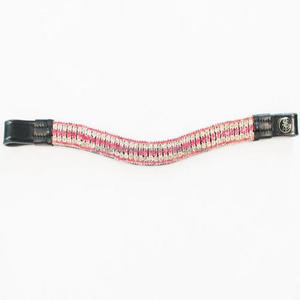 Cristales multicolores personalizados brillante diamante Bling cadena todas las formas de cuero genuino ceja de caballo banda para brida - Product Image 4