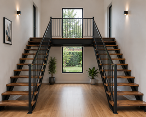 EFS Hot Sale Modern Stainless Steel <b>Iron</b> Matte Black Floor Mounted Cable Railing Water Resistant Design Deck Balcony <b>5</b>-Year - Product Image 5