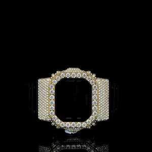Premium DW5600 Compatible Custom <b>Watch</b> Stainless Steel Iced Bezel Build Custom <b>Watch</b> DW5600 Style Full Metal <b>Case</b> Iced Out High - Product Image 2
