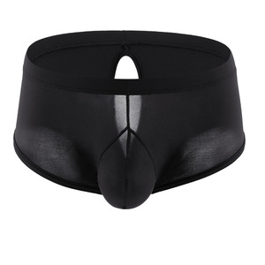 Ropa Interior Masculina, Bóxers Sexys de Talla Pequeña, Color Puro, Seda de Hielo, Deportivos de Verano, Elásticos y Cómodos, Calzoncillos Gay - Product Image 4
