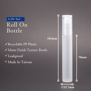 Taiwan Manufacture Wholesale <b>Refillable</b> Empty Plastic 8ml Roll-On <b>Bottle</b> - Product Image 3