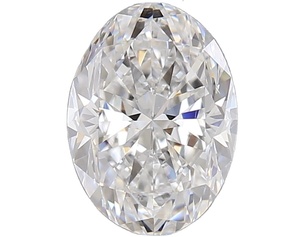 Accessoires de fabrication de bijoux DIY pour diamants naturels en vrac certifiés, taille ovale, clarté VS1, 0,90 carat, couleur D, finition EX VG - Product Image 1