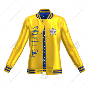Chaqueta Reversible personalizada, Sigma, gama Rho, Sorority, bordada, Letterman - Product Image 2