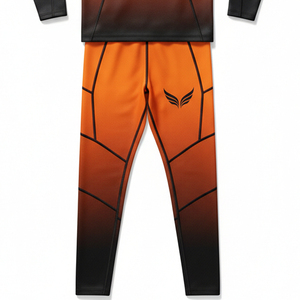 Ensemble de sport tendance 2026 pour homme : survêtement de compression, rashguard, leggings de gym, t-shirt à manches longues, idéal pour le jogging et l'entraînement en extérieur - Product Image 2