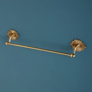 Porte-serviettes mural en laiton doré poli de luxe pour salle de bain, barre porte-serviettes pour hôtel, maison, salle de bain, accessoires de salle de bain haut de gamme - Product Image 4