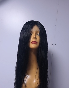 Perruque complète 26 pouces 100% cheveux humains Remy indiens, ondulation naturelle, Lace Front, qualité supérieure, densité moyenne, Taz Hair Bd, perruque sans colle - Product Image 4