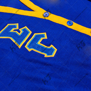 Custom Unisex Design Sigmma Gammma Royal Blue Yellow Greek Letter Varsity <b>Cardigan</b> <b>Sweater</b> - Product Image 5