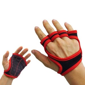 Gants de fitness demi-doigts en néoprène avec sangle de poignet réglable pour musculation, design unisexe - Product Image 4