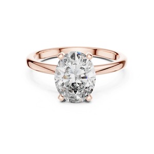 Solitaire Oval Cut Moissanite Diamond Wedding <b>Ring</b> Engagement Proposal <b>Ring</b> Women's <b>Dainty</b> <b>Ring</b> Birthday Gift For Girlfriend - Product Image 6