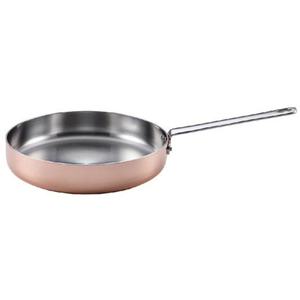 Fine Quality Copper Frying Pan with Stainless Steel Interior <b>Induction</b> Compatible Cookware <b>for</b> Home and Hotel Kitchen Catering - Product Image 1
