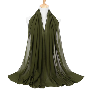 Stylish Womens Chiffon Scarves Soft Lightweight Breathable Customizable Hijab <b>Wrap</b> Muslim Shawl Long Fashion <b>Head</b> Scarf - Product Image 5