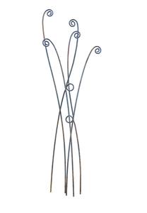 Piquet de jardin en métal abstrait, sculpture d'extérieur contemporaine pour pelouse, décoration artistique de jardin - Product Image 2