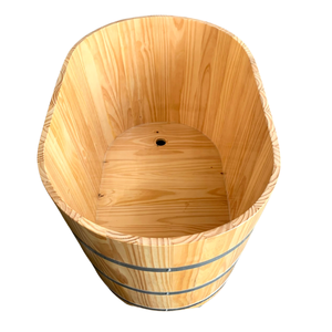 [HOT SELLING] | Japanese Style Round Wooden Bathtub Ofuro Wooden Barrel Bathtub For Home Spa Soaking From Blue Lotus Vietnam - Product Image 1