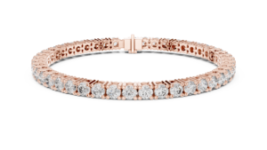 Bracelet tennis classique en or 18 carats plaqué rhodium, serti de diamants de laboratoire taillés de 7,4 carats, unisexe, de luxe, idéal pour offrir, pour les fêtes, les mariages ou le quotidien - Product Image 4
