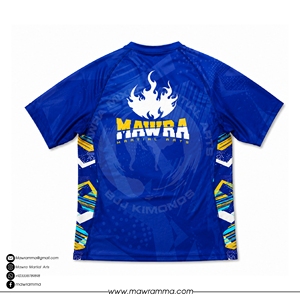 Mawra – Rashguard à manches courtes pour hommes, T-Shirt de Fitness et de gymnastique, chemise de Compression personnalisée pour Jiu Jitsu brésilien, unisexe - Product Image 4