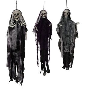 Lot de 3 décorations suspendues de squelettes fantômes d'Halloween, meilleurs démons porteuses pour décorations d'Halloween en extérieur - Product Image 1