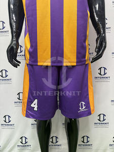 Ensembles de sport athlétiques de basketball pour hommes personnalisés par sublimation, uniformes d'équipe, kits de maillots de sport à séchage rapide (vente en gros OEM) - Product Image 4