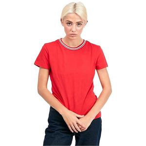 Camiseta Casual de Manga Corta para Mujer, Talla Grande, Ecológica, 180g, Algodón/Poliéster, Corte Ajustado, Cuello en V, con Parches de Logotipo Personalizados, Transpirable - Product Image 2