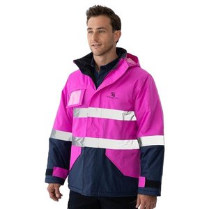 Chaqueta de Trabajo Reflectante de Alta Visibilidad para Hombre, Impermeable, de Invierno, para Seguridad Laboral, Construcción, Resistente al Viento, 2026 - Product Image 3