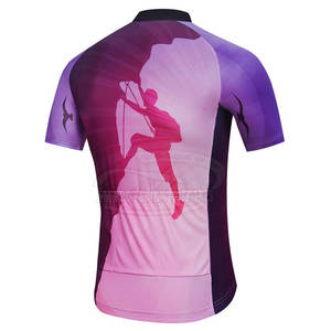 Jersey de ciclismo ligero sin costuras para hombres Camisa de secado rápido con nombre de equipo OEM disponible para la venta - Product Image 2