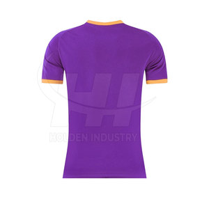 เสื้อฟุตบอลแฟชั่นเสื้อฟุตบอลผ้าโพลีเอสเตอร์เนื้อนุ่มเสื้อกีฬาแห้งเร็ว - Product Image 2