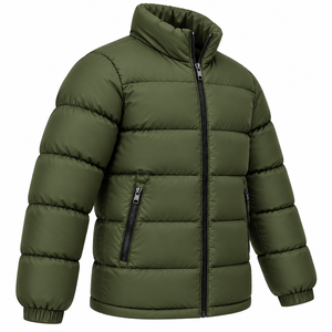 Wholesale <b>Men</b> Puffer Jacket <b>Warm</b> Winter <b>Coat</b> Heavy Padded Outdoor Bubble Jacket Solid Color Custom <b>Mens</b> Streetwear Puffer <b>Coat</b> - Product Image 3