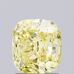 Diamant de laboratoire CVD certifié, taille coussin, jaune intense fantaisie, radiant, pierre précieuse en vrac de luxe, design de joaillerie fine Sparkle - Product Image 4
