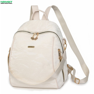 Pu Leather <b>Backpack</b> With Adjustable Straps and Front Zipper Pocket for All Seasons Outdoor Use - Product Image 4