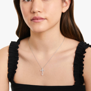 Elegante Collar de Cadena con Diamantes de Moissanita en Plata de Ley 925, Joyería Minimalista de Estilo Fino para Mujer, Accesorio de Moda - Product Image 3