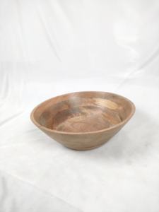 Grand saladier rond en bois poli couleur naturelle, écologique, de luxe, pour mariage, fête, ustensile de cuisine, grande capacité, prix bas - Product Image 3