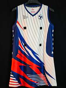 เสื้อฟุตบอลแขนกุดคอวีสำหรับผู้ชาย DX-PUFFIN พิมพ์ลายด้วยความร้อน ระบายอากาศได้ดี ซับเหงื่อ 100% โพลีเอสเตอร์ ทรงสปอร์ต - Product Image 1