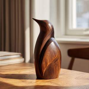 Sculpture en bois, art d'exposition pour le salon et l'espace de travail - Product Image 2