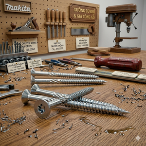 Tornillos Autorroscantes de Cabeza Plana de Acero al Carbono de Grado Industrial Clase 4.8 6.8, Rosca Gruesa, Acabado Niquelado y Óxido Negro - Product Image 1