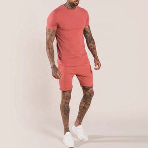 Conjunto de Pantalones Cortos Cargo y Camiseta de 2 Piezas para Hombre, Personalizado, de Alta Calidad, Cintura Elástica, Transpirable, Impermeable, Ropa Deportiva Informal - Product Image 3