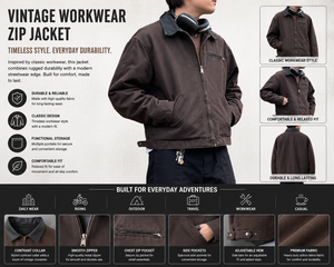 Blouson Bomber en Toile Lavée Personnalisé avec Logo OEM pour Homme – Hiver, Coupe-Vent Écologique, Respirant, Style Urbain - Product Image 3