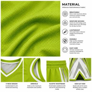 Ensemble d'uniformes de basketball très demandés, impression par sublimation, polyester respirant, unisexe, pour adultes - Product Image 6