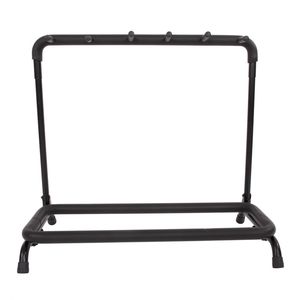 Supporto per Chitarre a 5 Scomparti Nero per Conservazione Sicura degli Strumenti - Product Image 2